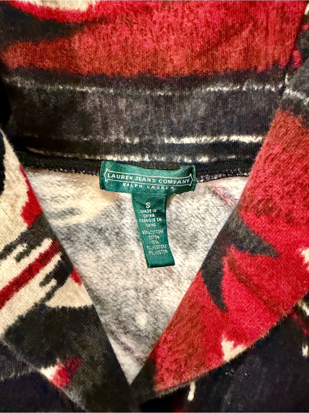 Ralph Lauren Aztec Southwestern Cardigan Sweatshirt Vintage Small - Picture 3 of 8